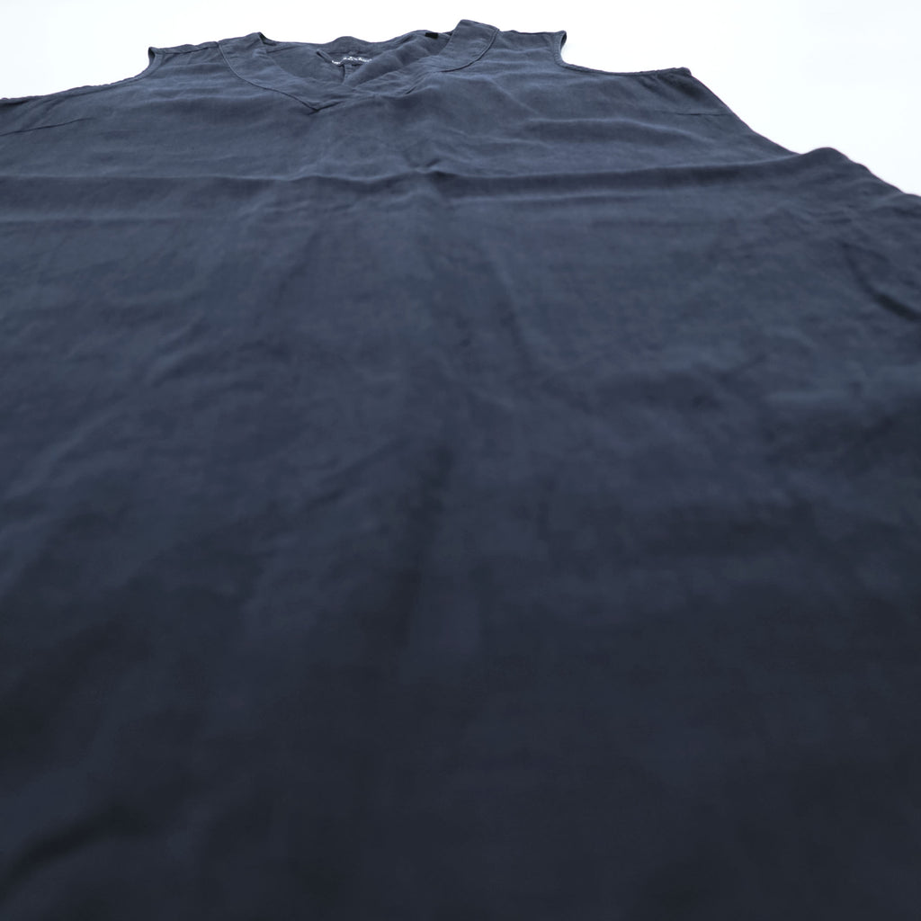Marc O’Polo Natural Linen Sleeveless V-Neck Dress Navy 100% Linen