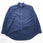 Polo Ralph Lauren 90s Vintage Long-Sleeve Button-Down Shirt, Size XL and up, Navy, Small Pony Logo Embroidery, YARMOUTH