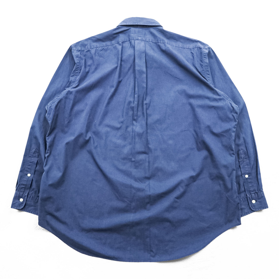 Polo Ralph Lauren 90s Vintage Long-Sleeve Button-Down Shirt, Size XL and up, Navy, Small Pony Logo Embroidery, YARMOUTH