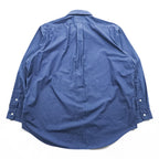 Polo Ralph Lauren 90s Vintage Long-Sleeve Button-Down Shirt, Size XL and up, Navy, Small Pony Logo Embroidery, YARMOUTH