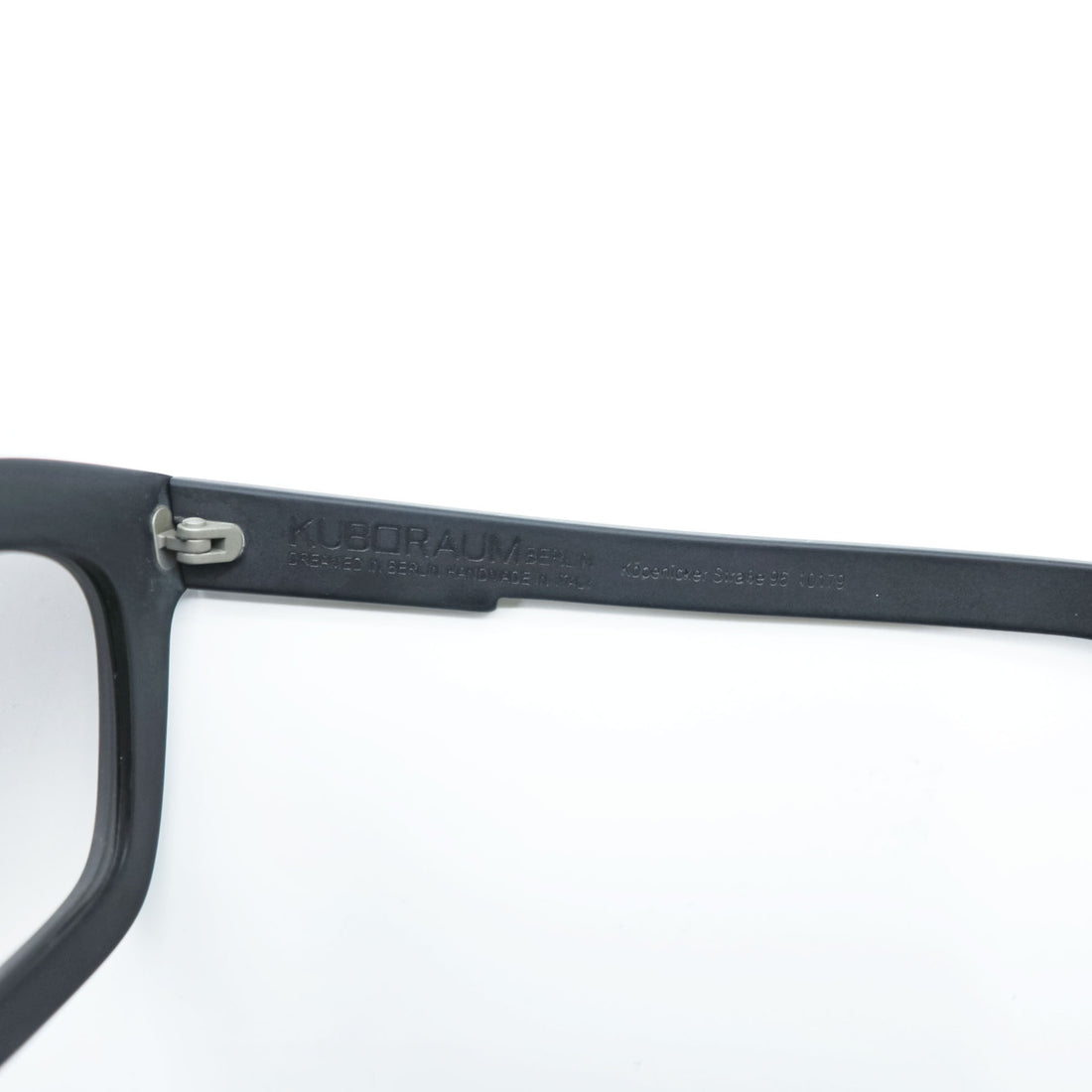 KUBORAUM Italian Made Sunglasses Eyeglasses Black Maske C7 51-22 BM