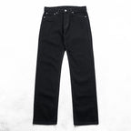 Levi Strauss denim jeans, size M, black, straight cut, zipper fly, 00505-0260
