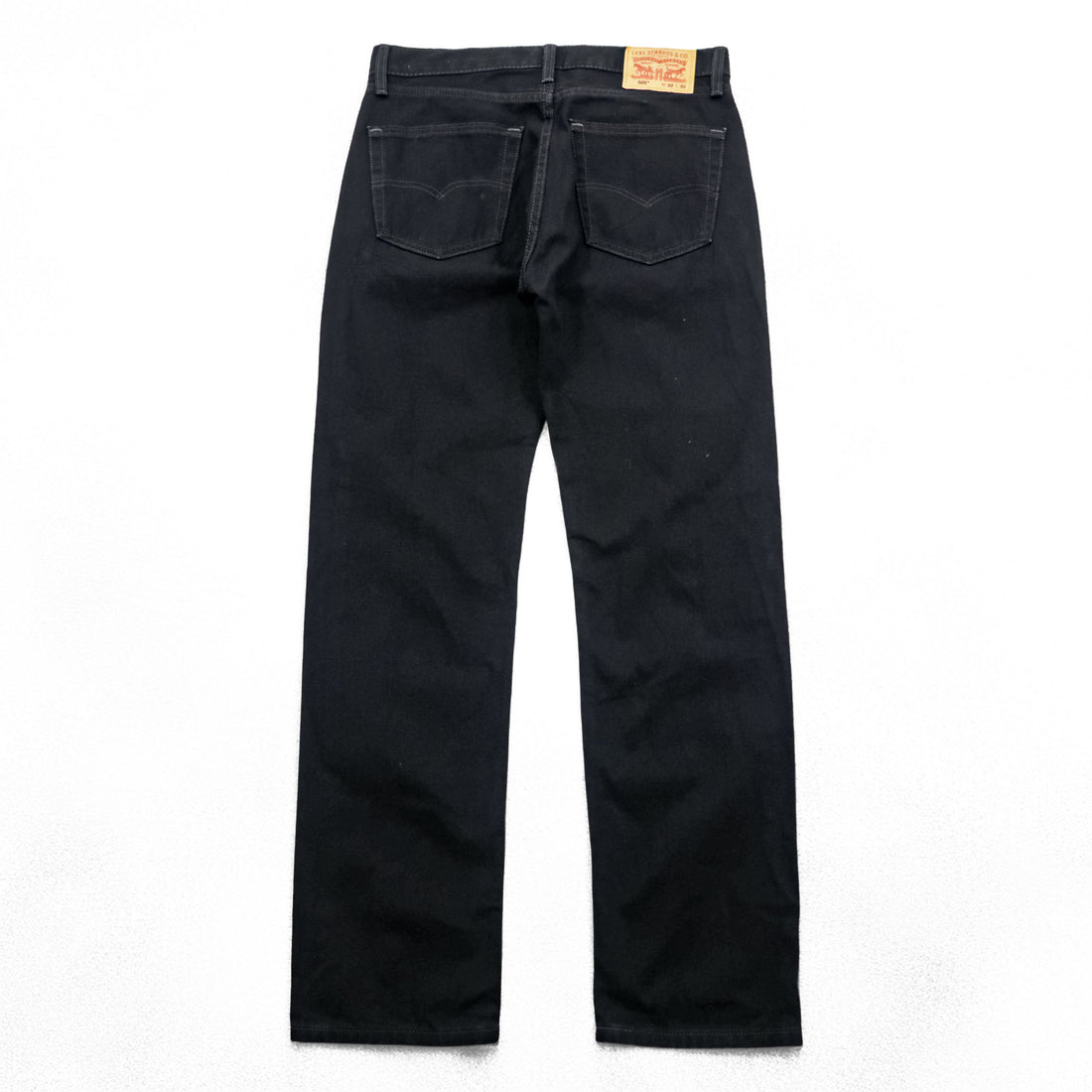 Levi Strauss denim jeans, size M, black, straight cut, zipper fly, 00505-0260