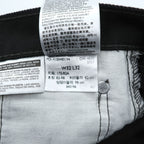Levi Strauss denim jeans, size M, black, straight cut, zipper fly, 00505-0260
