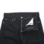 Levi Strauss denim jeans, size M, black, straight cut, zipper fly, 00505-0260