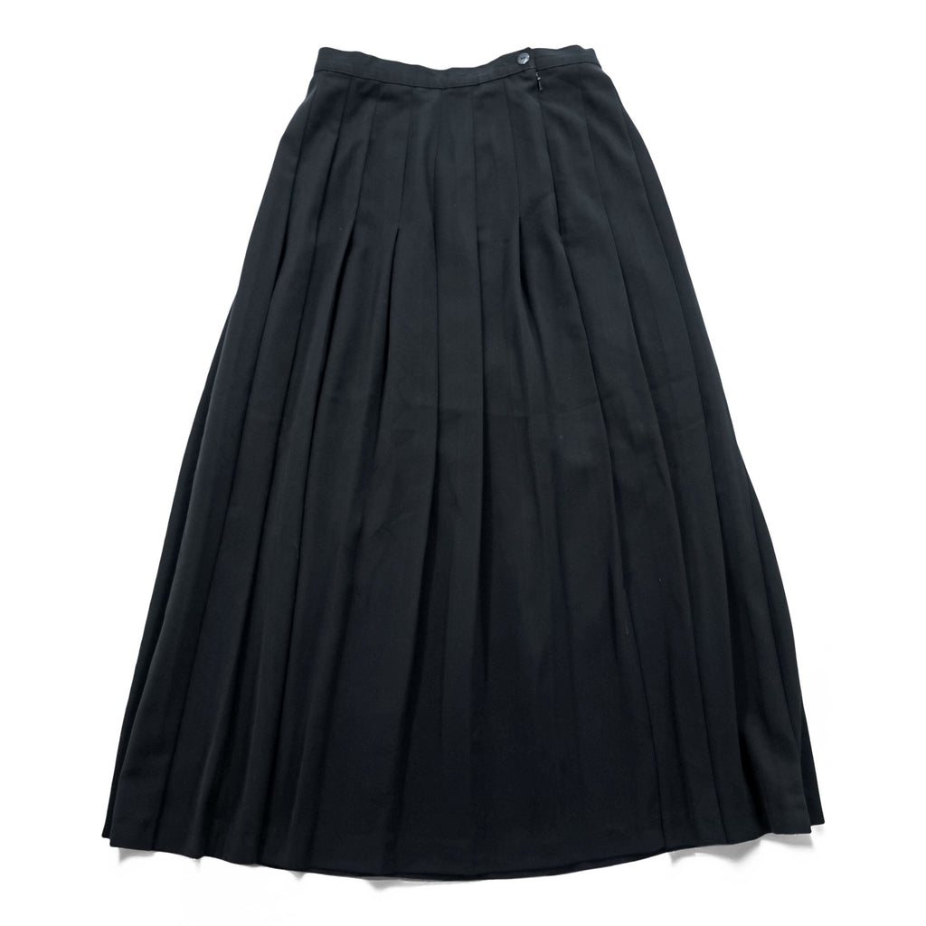 St Michael from Marks & Spencer 90年代 英国製 ヴィンテージ ロング プリーツスカート M ブラック イギリス製
