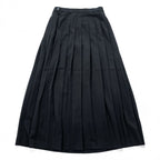 St Michael from Marks & Spencer 90年代 英国製 ヴィンテージ ロング プリーツスカート M ブラック イギリス製