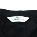 St Michael from Marks & Spencer 90年代 英国製 ヴィンテージ ロング プリーツスカート M ブラック イギリス製
