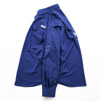 Columbia Bahamas Fishing Long-Sleeve Button-Down Shirt, Size M, Blue, OMNI-SHIELD, UPF50