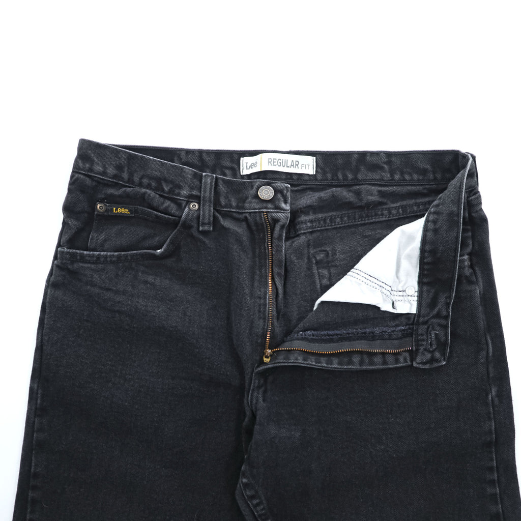 Lee Denim Pants Jeans, Size L, Black, Regular Fit, Zipper Fly, 2008908