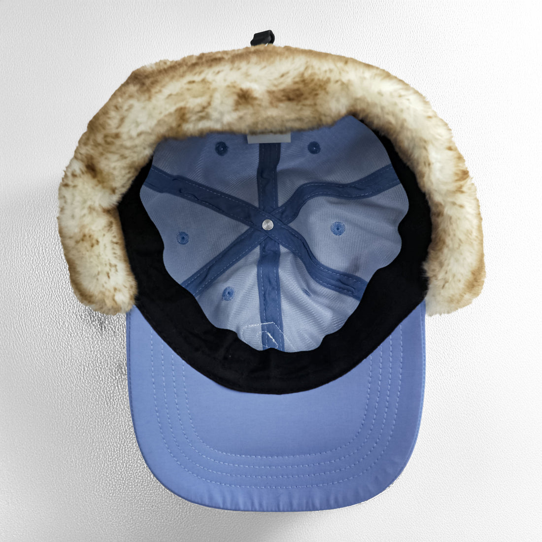 PALACE ドッグイヤー キャップ DOG EAR SHELL 6-PANEL ブルー ドローコード ボア ファー