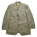 Brooks Brothers Golden Fleece Hand Tailored Houndstooth Sport Coat Silk Linen Wool Blend 41R