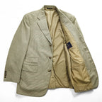 Brooks Brothers Golden Fleece Hand Tailored Houndstooth Sport Coat Silk Linen Wool Blend 41R