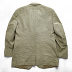 Brooks Brothers Golden Fleece Hand Tailored Houndstooth Sport Coat Silk Linen Wool Blend 41R