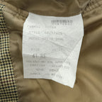 Brooks Brothers Golden Fleece Hand Tailored Houndstooth Sport Coat Silk Linen Wool Blend 41R