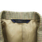 Brooks Brothers Golden Fleece Hand Tailored Houndstooth Sport Coat Silk Linen Wool Blend 41R