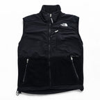 THE NORTH FACE デナリ ナイロン切替 フリースベスト S ブラック POLARTEC ポーラテック ドローコード
