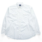 Wrangler Long-Sleeve Button-Down Shirt, Size XL, White Oxford