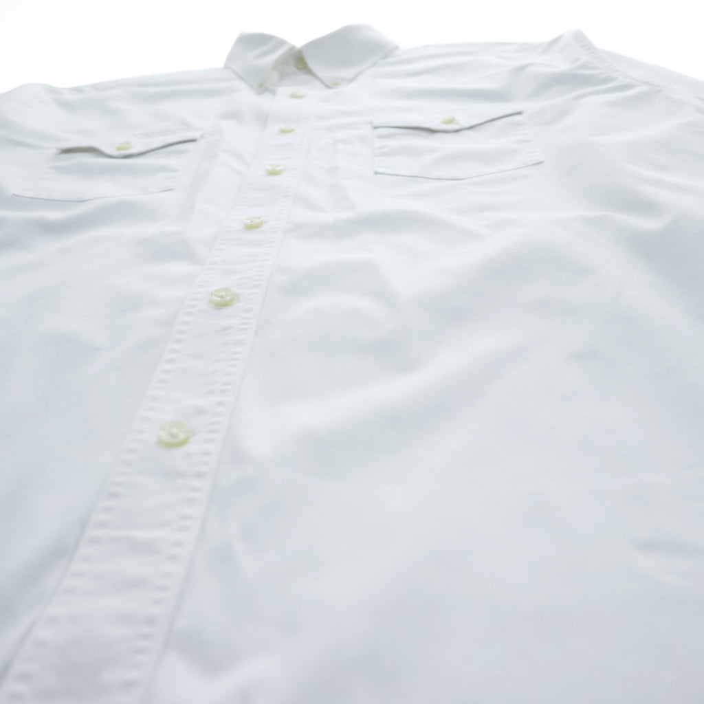 Wrangler Long-Sleeve Button-Down Shirt, Size XL, White Oxford