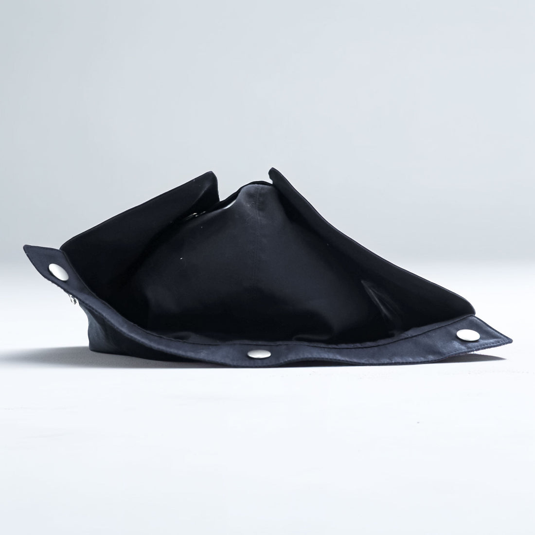 Sillage 日本製 フライトキャップ デッキフード ブラック 2WAY ベンタイル Ventile Hat イヤーフラップ サンシェード バラクラバ