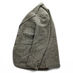 Burberrys Vintage Tweed Wool Blazer Gray Melange 3 Button Made in Italy Size 54 XL