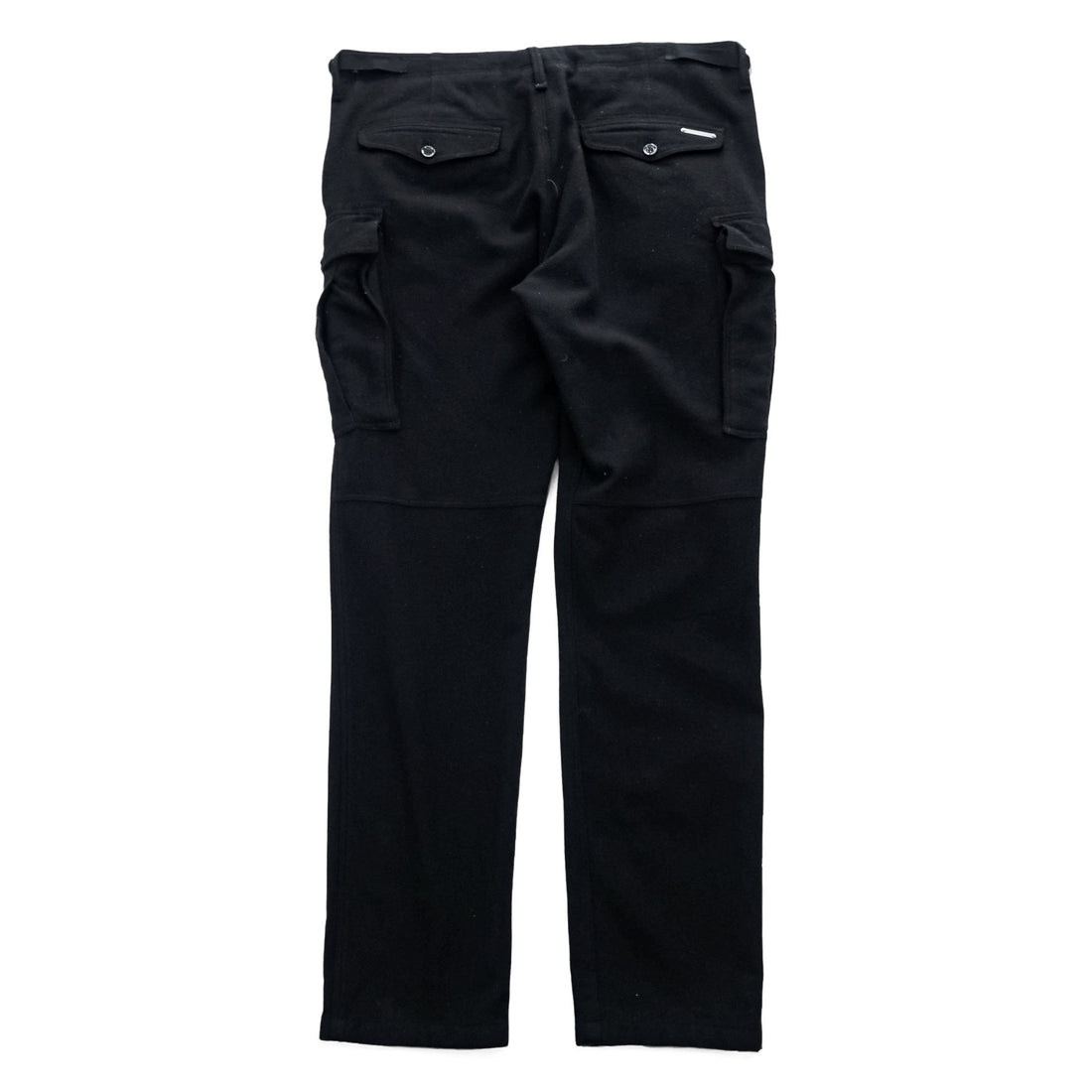BURBERRY cargo work pants, size XL, black, Melton wool.