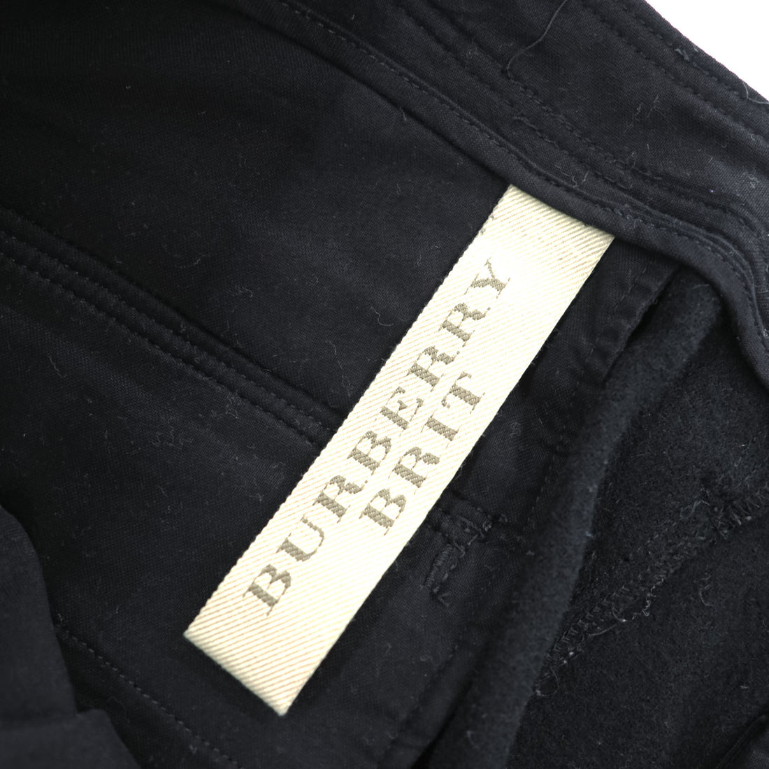 BURBERRY cargo work pants, size XL, black, Melton wool.