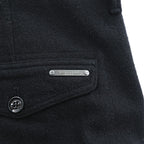 BURBERRY cargo work pants, size XL, black, Melton wool.