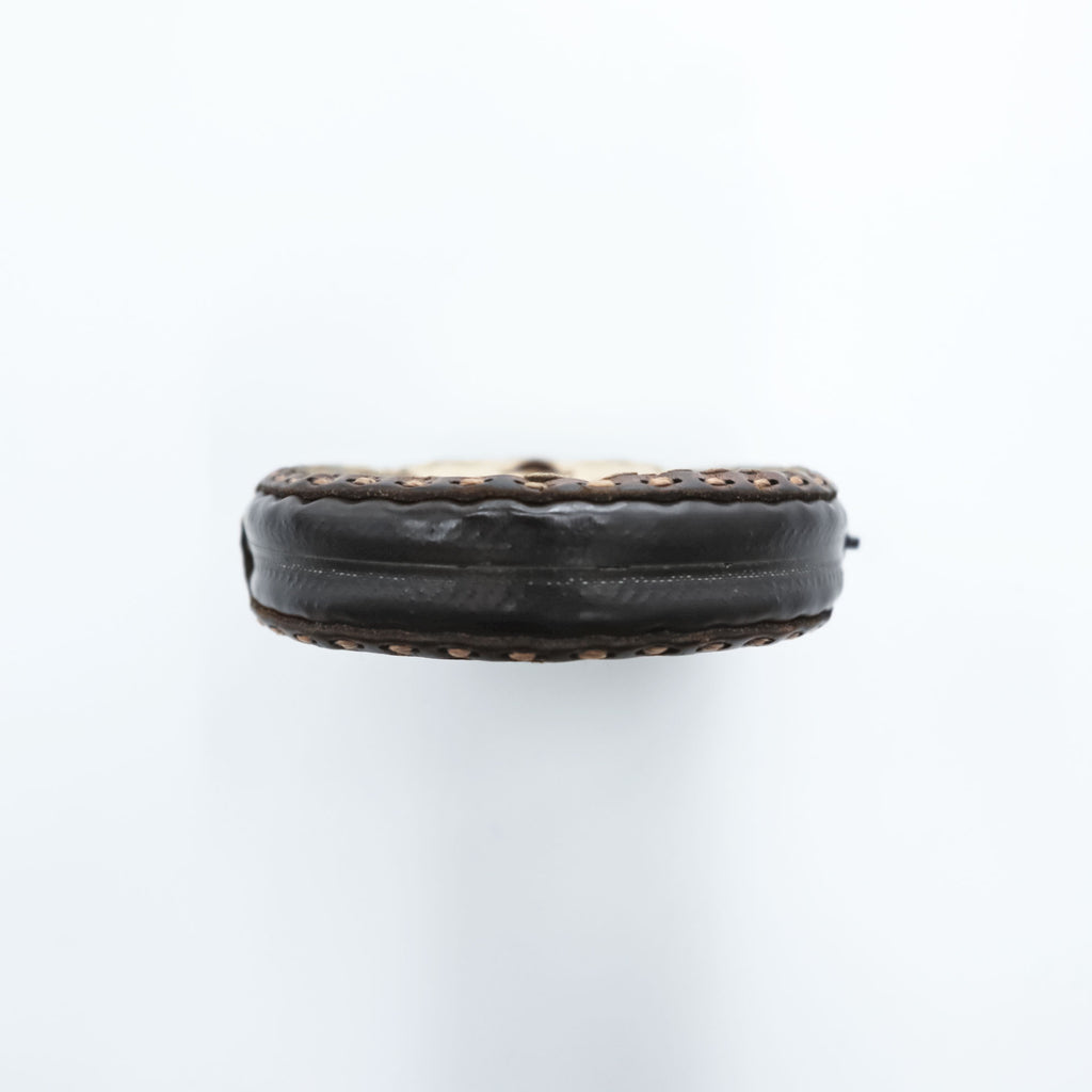 OJAGA DESIGN × モンチッチ 日本製 レザー コインケース ブラウン
