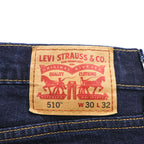 Levi Strauss 510 Skinny Denim Pants, Jeans, Size M, Indigo Blue, Stretch, Dark Blue
