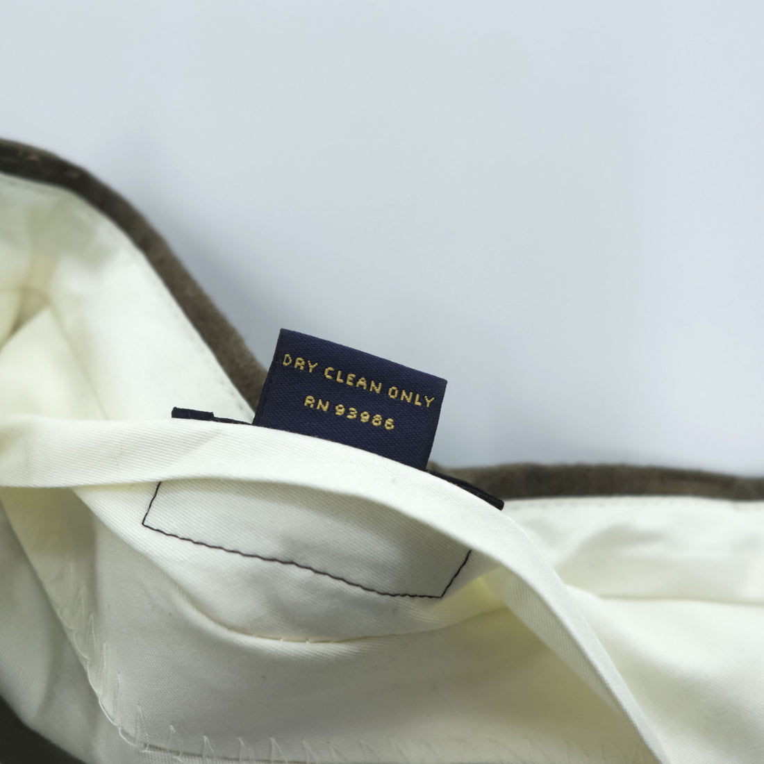 Brooks Brothers 346 ワイド スラックス パンツ L ブラウン ウール センタープレス