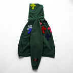 SYUMAN. × Y.A.R.N. × GR8 × FRUIT OF THE LOOM プルオーバー スウェット パーカー XL グリーン 3D cross knit Hoodie クロスニット 裏起毛 SUPER COTTON