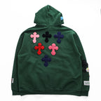 SYUMAN. × Y.A.R.N. × GR8 × FRUIT OF THE LOOM プルオーバー スウェット パーカー XL グリーン 3D cross knit Hoodie クロスニット 裏起毛 SUPER COTTON