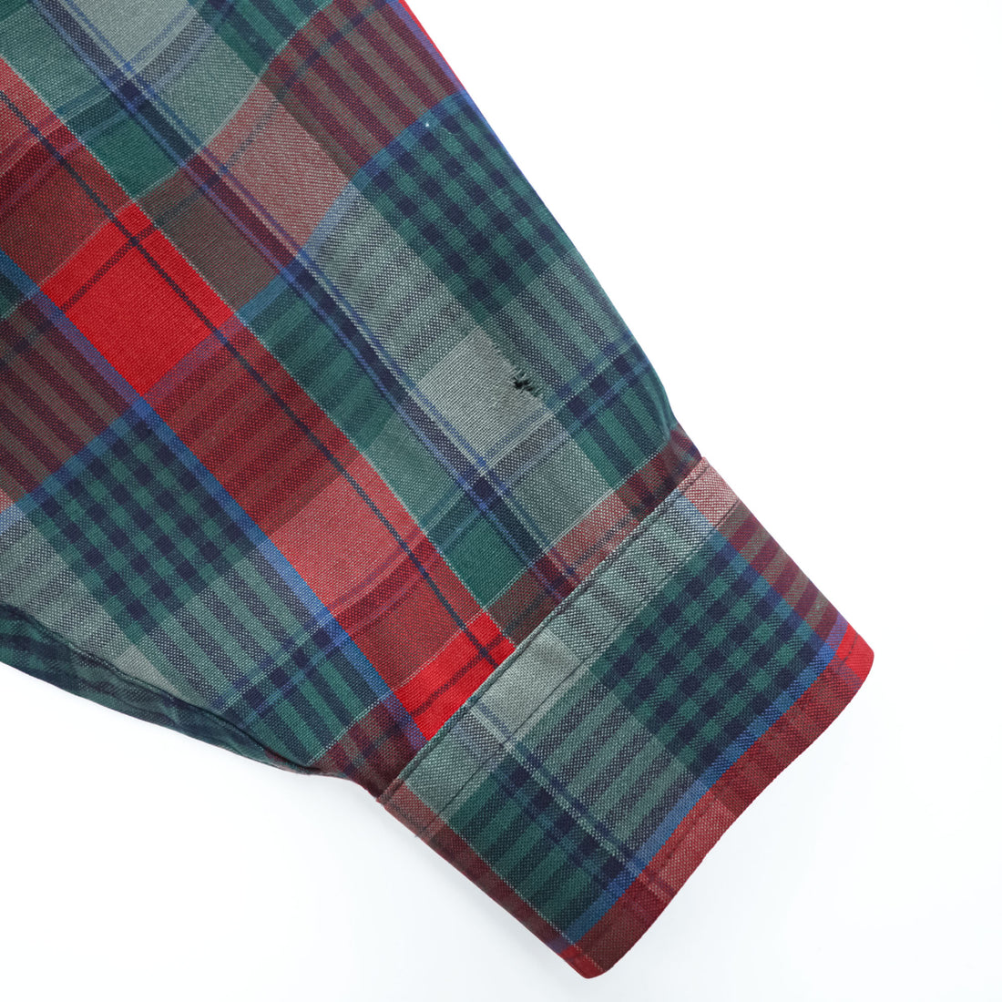 PENDLETON 長袖 チェック ウールシャツ XL レッド グリーン ボタンダウン SIR PURE VIRGIN WOOL USA FABRIC