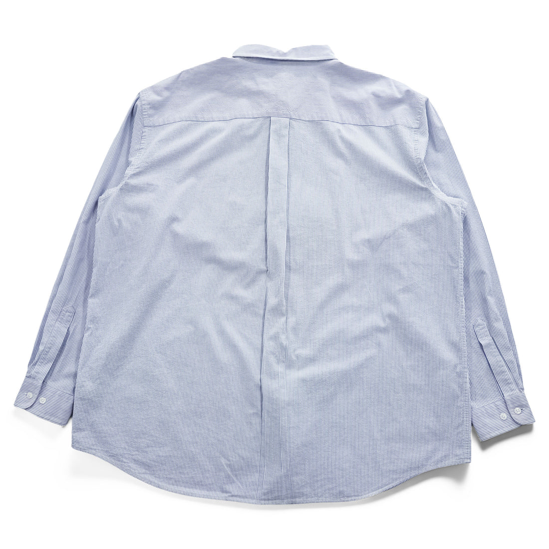 L.L.Bean シアサッカー シャツ 長袖 ストライプシャツ XL ブルー ホワイト ボタンダウン 胸ポケット