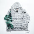 STUSSY × NIKE  Insulated Jacket L White, Green Drawstring Thermore ECODOWN FIBERS MARBLE HO200610MXP