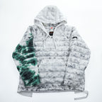 STUSSY × NIKE  Insulated Jacket L White, Green Drawstring Thermore ECODOWN FIBERS MARBLE HO200610MXP