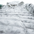 STUSSY × NIKE  Insulated Jacket L White, Green Drawstring Thermore ECODOWN FIBERS MARBLE HO200610MXP