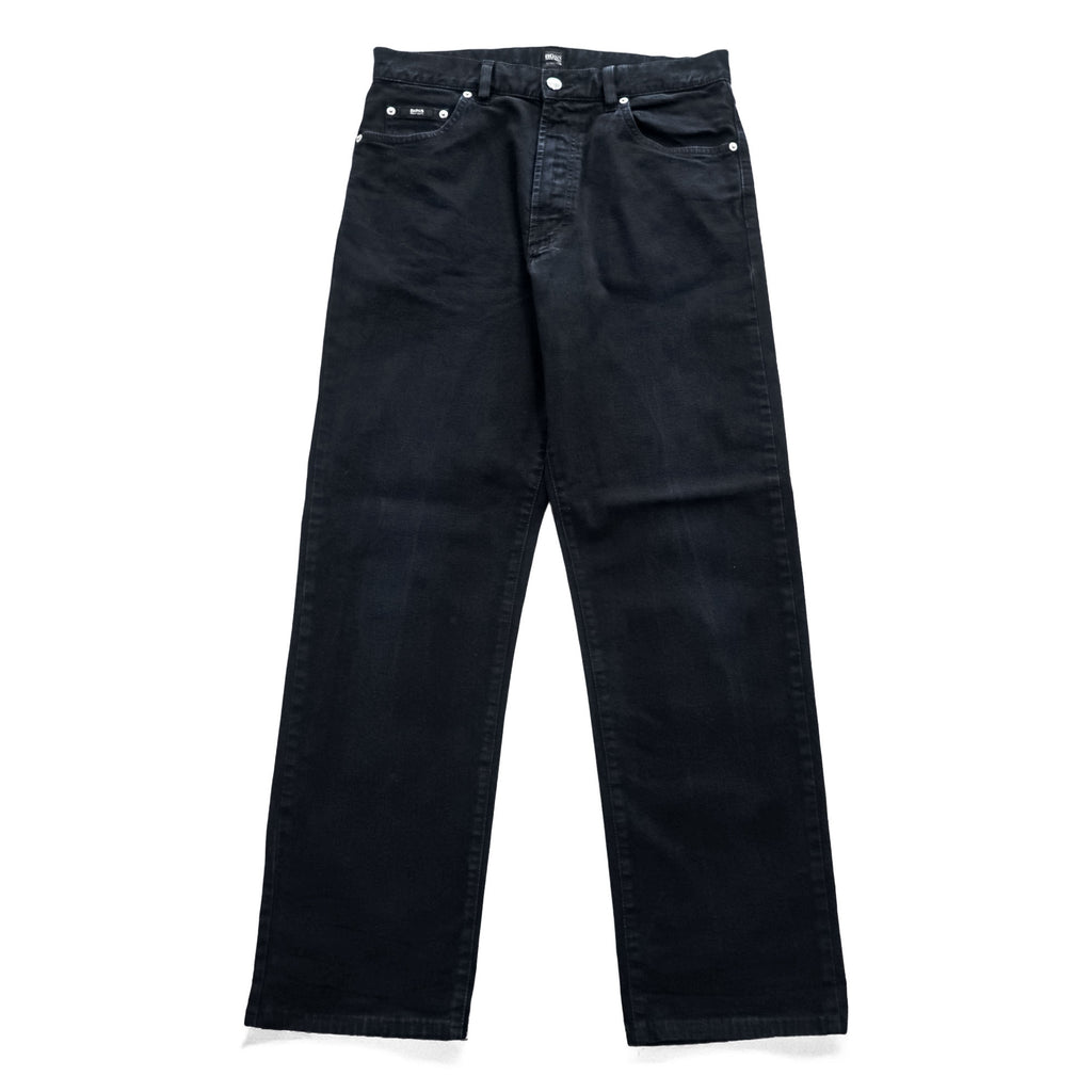 HUGO BOSS Denim Pants Jeans L Black Stretch CUSTER 08364