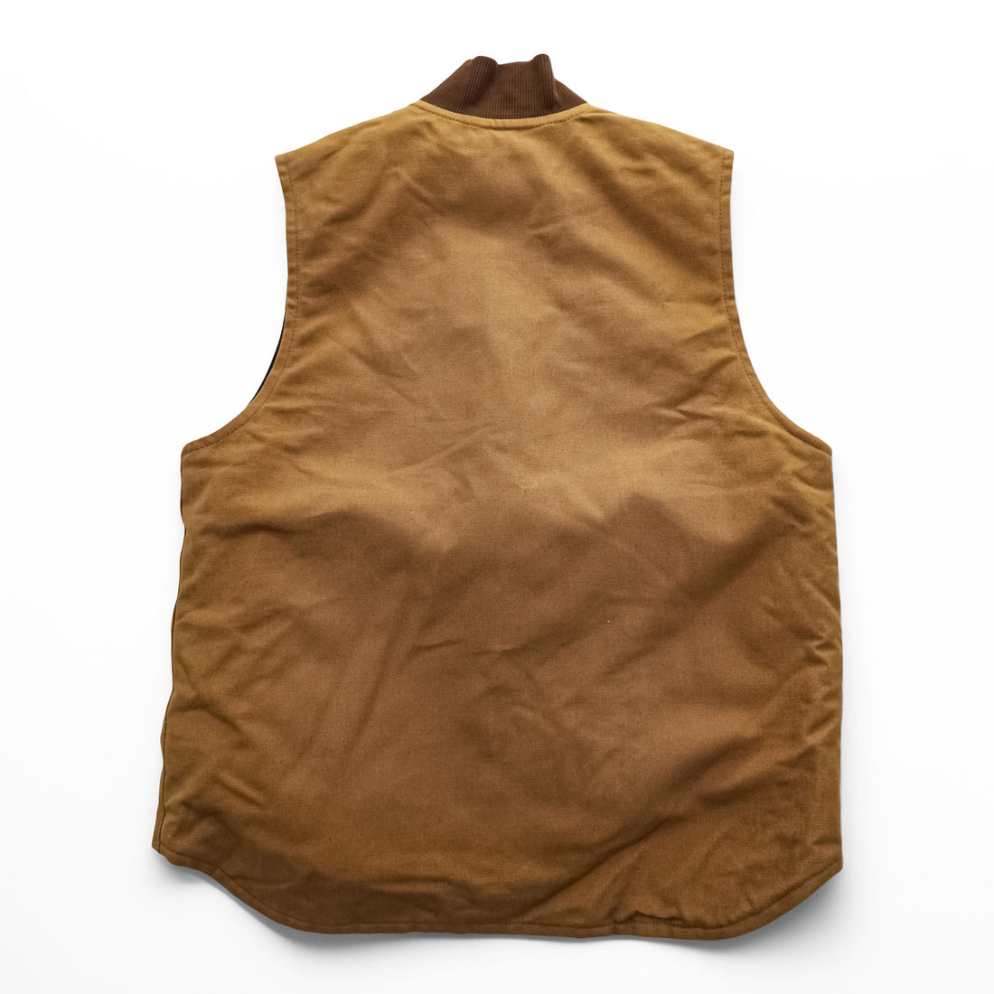carhartt ダック ワークベスト 中綿 アークティックキルトライニング M ブラウン RELAXED FIT 0V0001