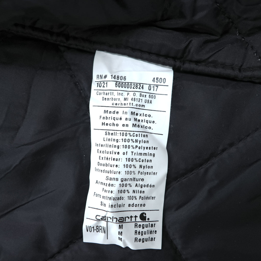 carhartt ダック ワークベスト 中綿 アークティックキルトライニング M ブラウン RELAXED FIT 0V0001