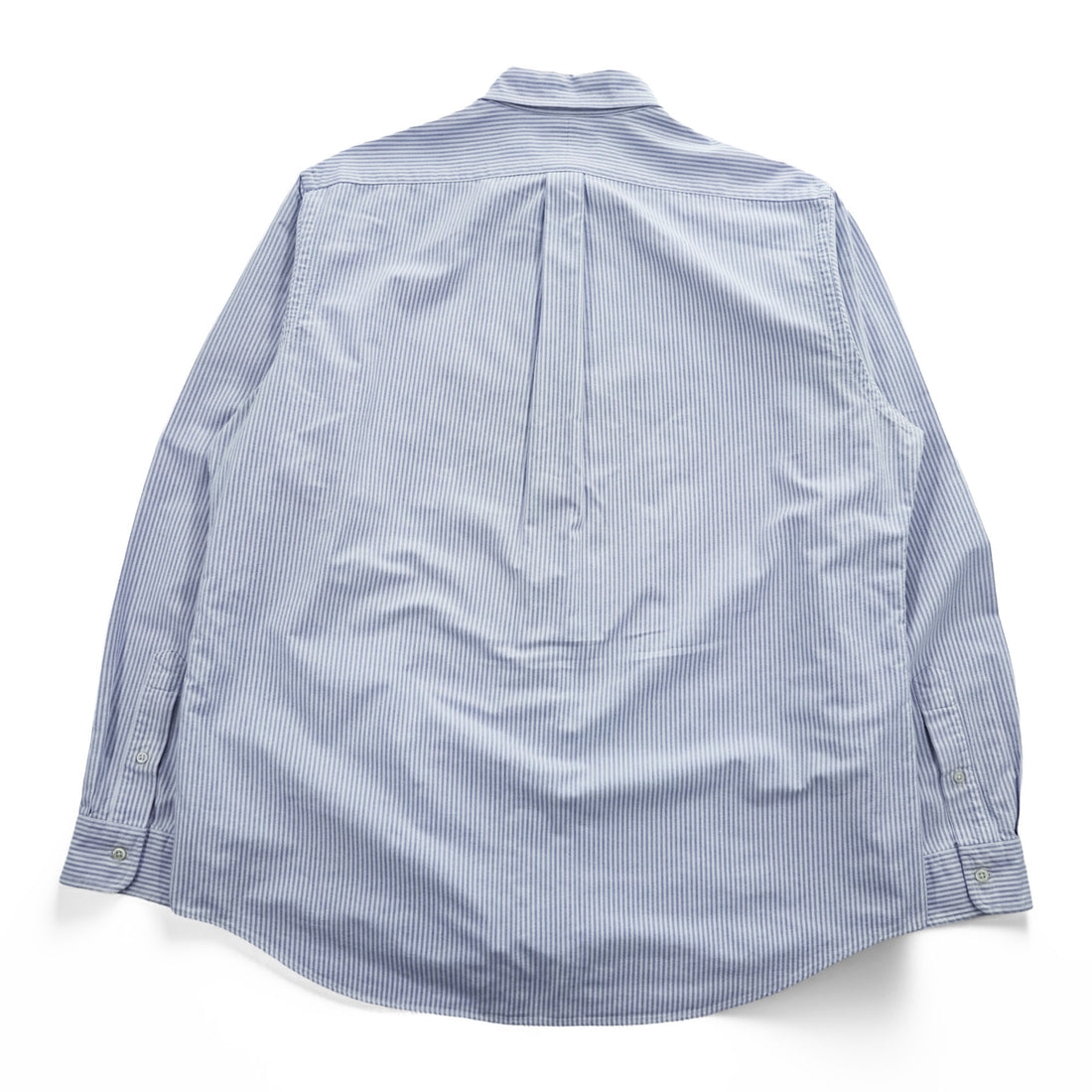 Ralph Lauren オックスフォード CLASSIC FIT 長袖シャツ XL ブルー ホワイト ストライプ  ボタンダウン スモールポニー ロゴ 刺繍