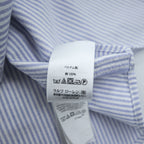 Ralph Lauren オックスフォード CLASSIC FIT 長袖シャツ XL ブルー ホワイト ストライプ  ボタンダウン スモールポニー ロゴ 刺繍