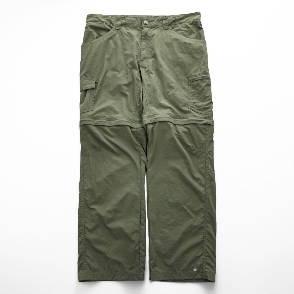 Columbia Convertible Outdoor Shell Pants L Khaki 2-Way OMNI-WICK AM8619