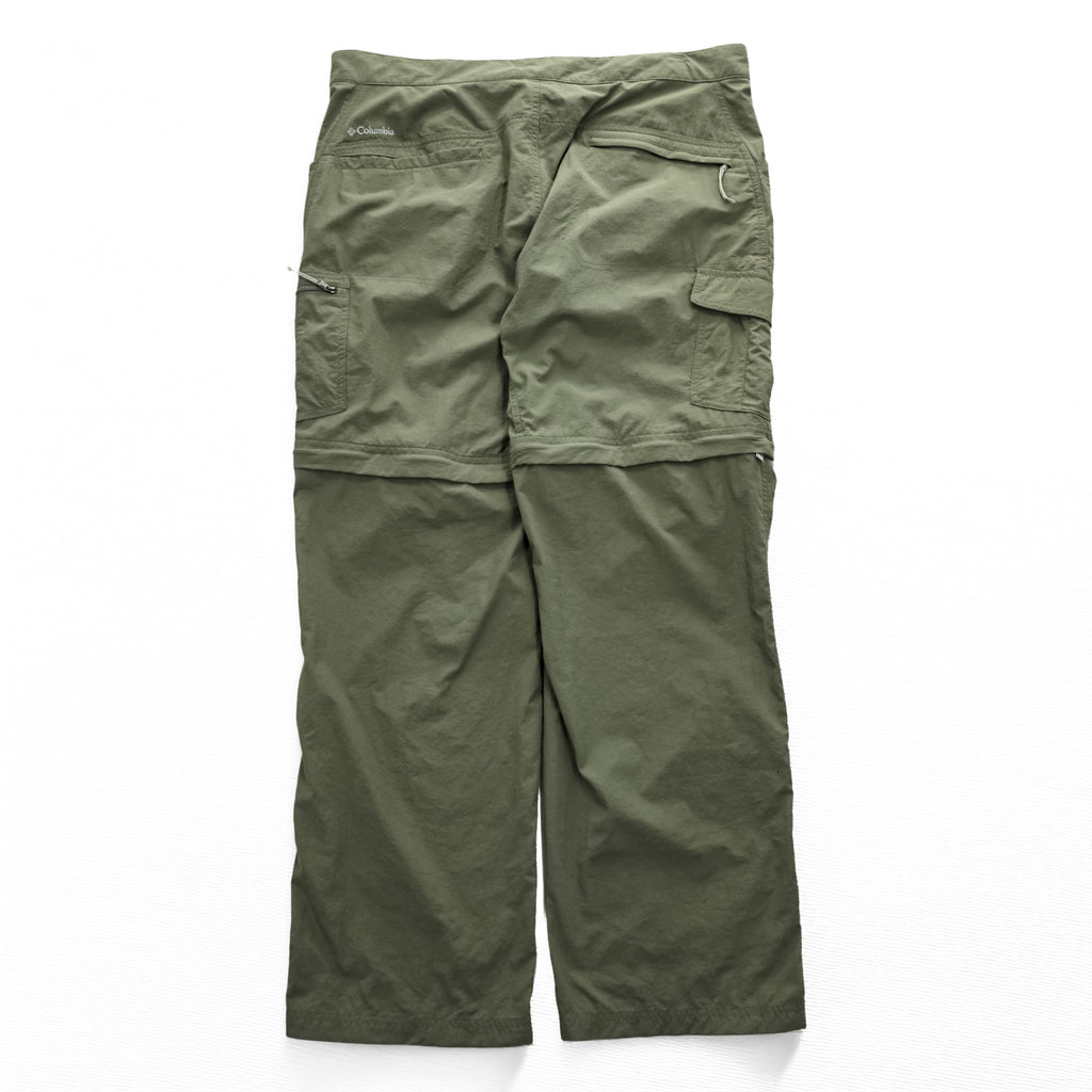 Columbia Convertible Outdoor Shell Pants L Khaki 2-Way OMNI-WICK AM8619