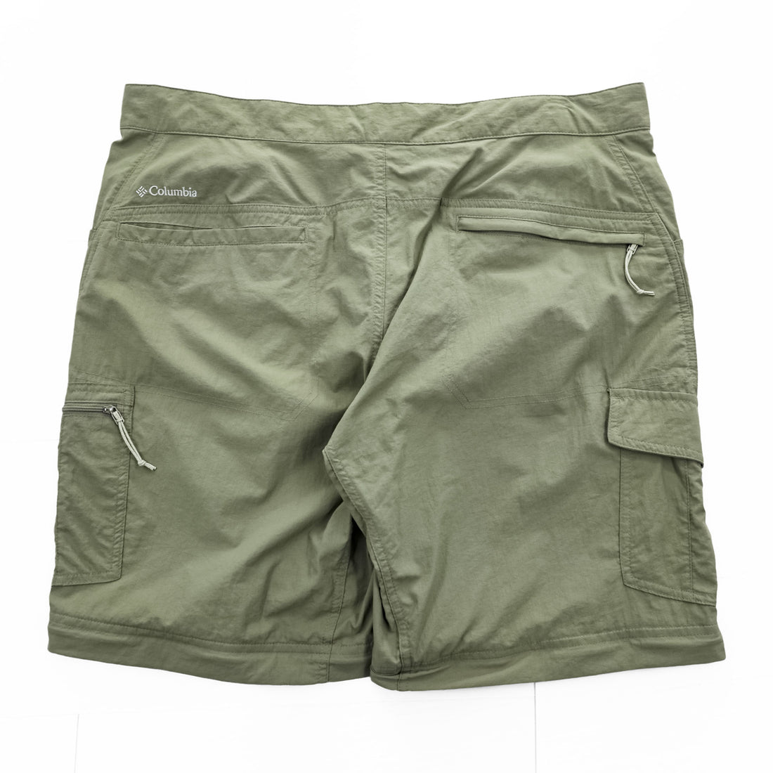 Columbia Convertible Outdoor Shell Pants L Khaki 2-Way OMNI-WICK AM8619