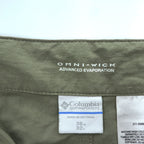 Columbia Convertible Outdoor Shell Pants L Khaki 2-Way OMNI-WICK AM8619