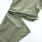 Columbia Convertible Outdoor Shell Pants L Khaki 2-Way OMNI-WICK AM8619