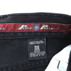 pelle pelle marc buchanan 90s Vintage Denim Pants Jeans L Black Wide Tapered Baggy