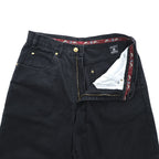pelle pelle marc buchanan 90s Vintage Denim Pants Jeans L Black Wide Tapered Baggy